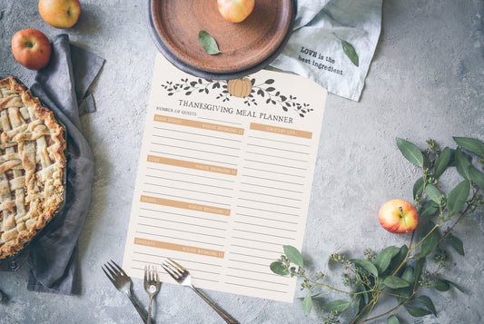 Planning the Perfect Thanksgiving Celebration - Free Thanksgiving Menu Planner