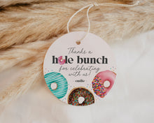  Sprinkled Donut Circle Favor Tags Printable Template