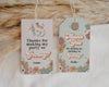 Groovy Floral Baby Shower Favor Tags Printable Template