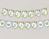 Amalfi Coast Baby Shower Banner Printable Template, Lemon Citrus Mediterranean shower decor with blue tiles Italian theme tuscan beach party