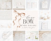 Beige Bow Time Capsule Printable Template, Neutral preppy coquette bow theme party for fancy southern girl, fancy grandmillenial bow decor