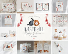  Baseball Baby Shower Bundle Printable Template, Little Rookie Theme Shower for Boy, Little Slugger Sprinkle for Grand Slam Co-Ed Baby Shower