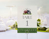 Football Banquet Table Number Printable Template, Little All-Star Theme Birthday Party for Boy, Little Rookie Baby Shower Touchdown Party