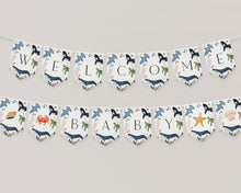  Under the Sea Baby Shower Banner Printable Template, Nautical Ocean Party Decor for Boy Baby Shower, Sea Life Baby Sprinkle, Gender Neutral