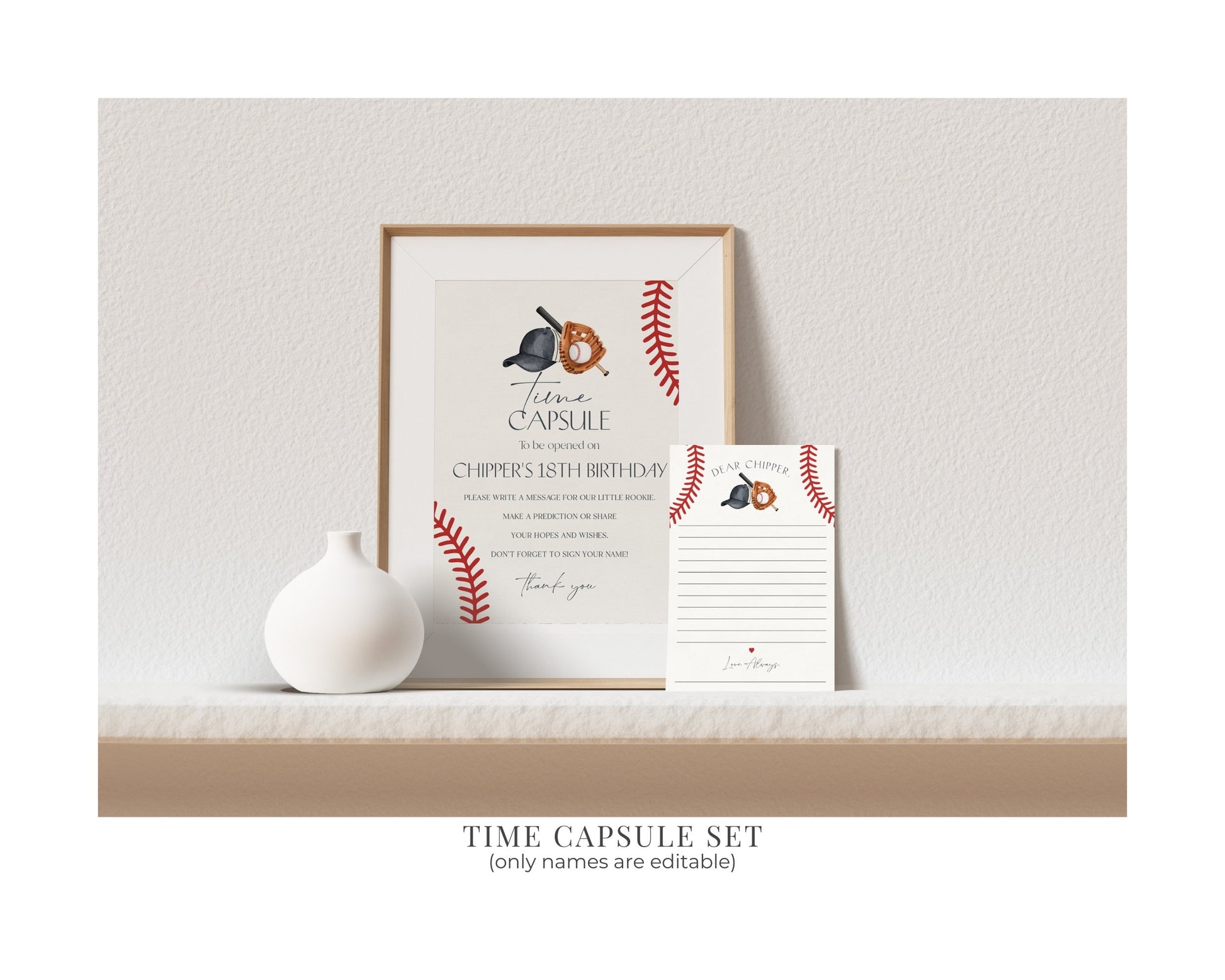 Baseball First Birthday Bundle Template, Little Rookie Theme 1st Birthday for Boy, Little Slugger Party for Grand Slam Birthday Decor