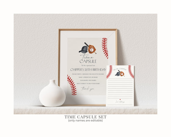 Baseball Birthday Bundle Printable Template, Little Rookie Theme Birthday for Boy, Little Slugger Party for Grand Slam Birthday Decor
