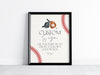 Baseball Custom Sign Printable Template, Little Rookie Theme Boy Birthday Party, Little Slugger Baby Shower for Grand Slam 1st Bday Party