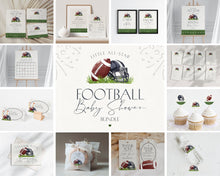  Football Baby Shower Bundle Printable Template, Little All-Star Theme Shower for Boy, Little Rookie Sprinkle for Touchdown Co-Ed Baby Shower