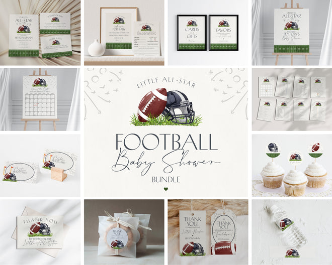 Football Thank You Card Printable Template – Wilde Peach Party