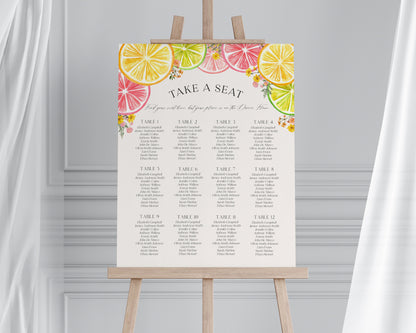 Citrus Floral Bridal Shower Printable Bundle, Main Squeeze Bridal Brunch for Summer Bridal Shower, Florida Bridal Shower Decor