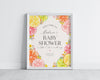 Citrus Floral Baby Shower Welcome Sign Printable Template, Little Cutie Baby Sprinkle for Summer Baby Shower, Florida Baby Shower Decor