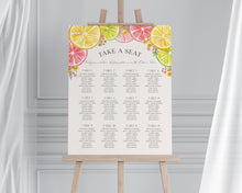  Citrus Floral Wedding Seating Chart Poster Printable Template