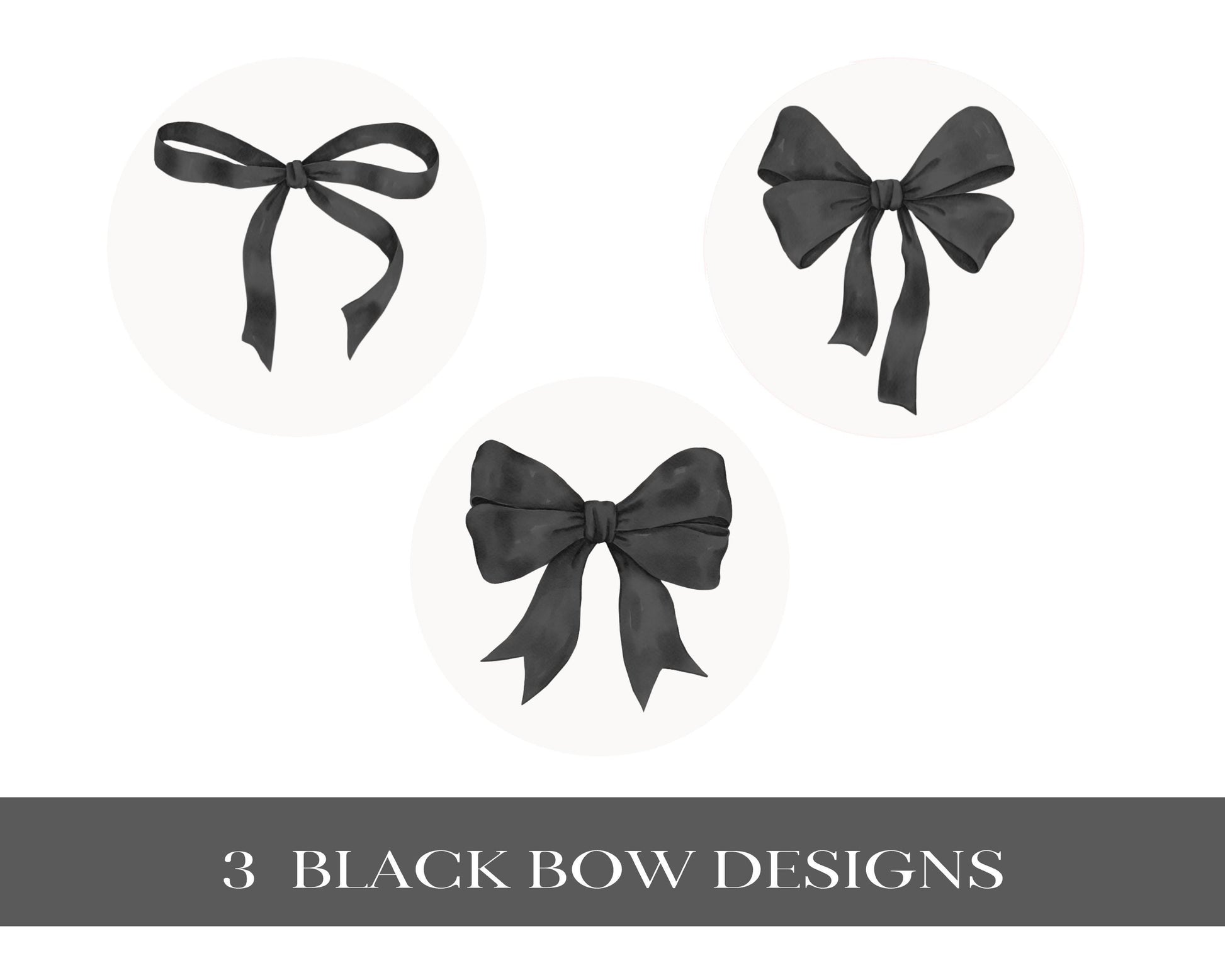 Black Bow Cupcake Toppers Printable for Baby Sprinkle Birthday or Bridal Shower, preppy coquette bow theme party decor for fancy wedding