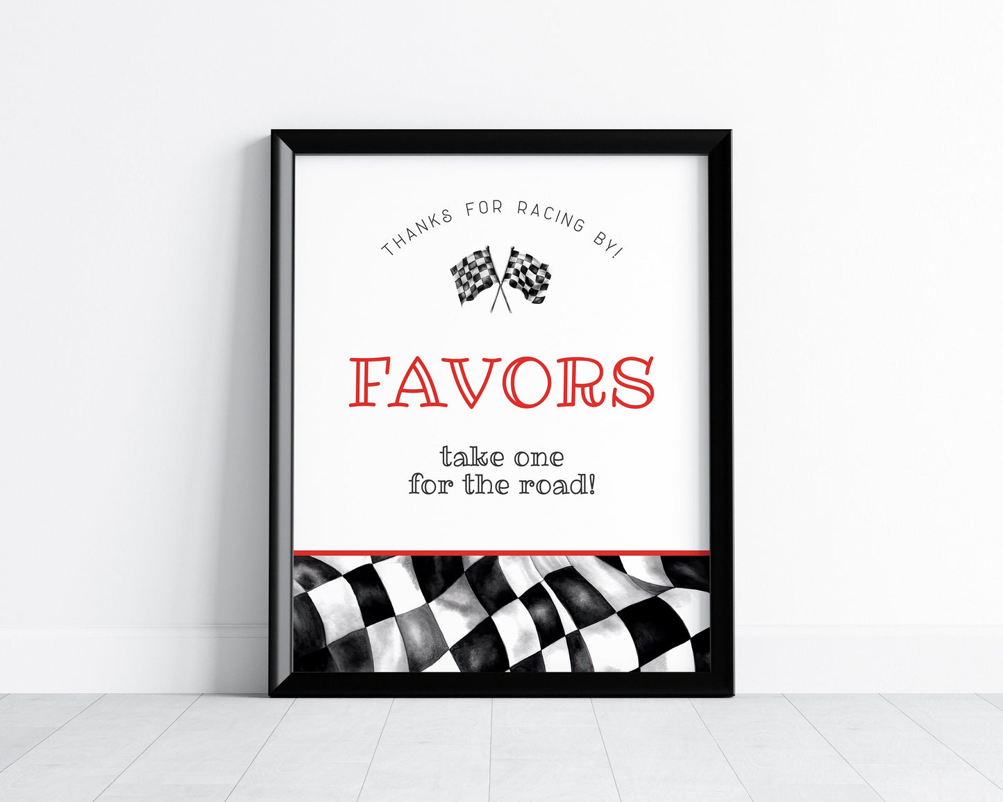 Red Race Car Cards and Gifts Sign and Favors Sign Instant Download, Race on Over Baby Shower or Birthday Party for Boy, Two Fast, Fast One