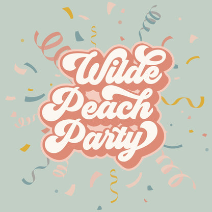 a poster with the words wild beach party