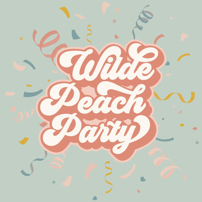 a poster with the words wild beach party