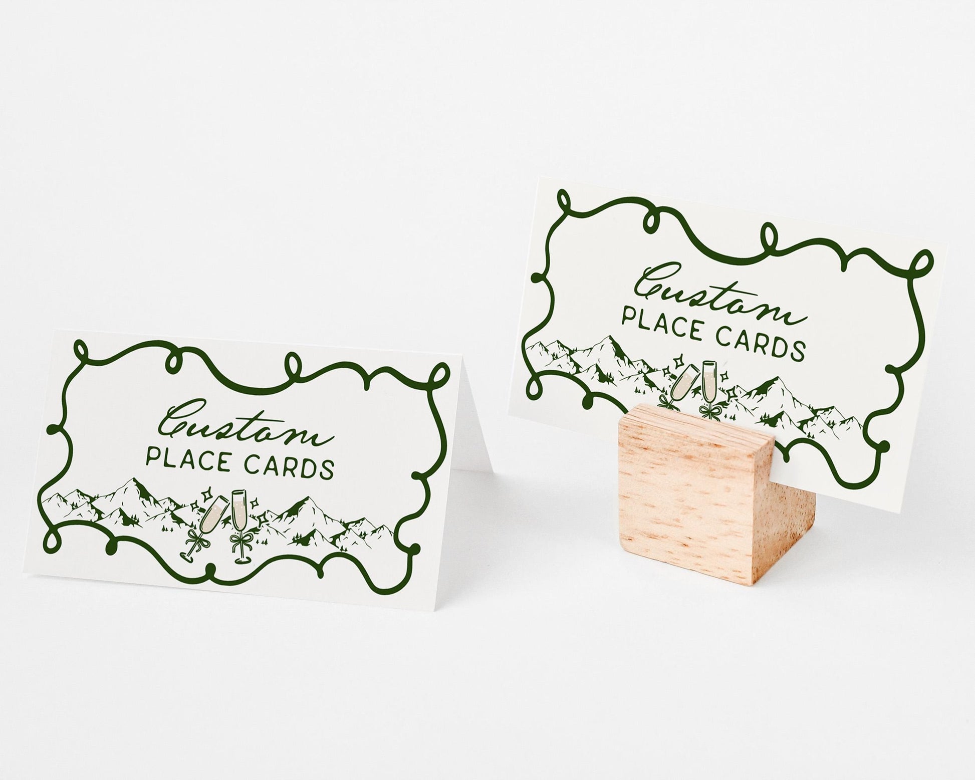 Last Toast on the Slopes Place Cards Template, Final Toast Aspen Ski Bach Winter Ski Resort Girls Trip Park City Vail Before The Veil WP1014