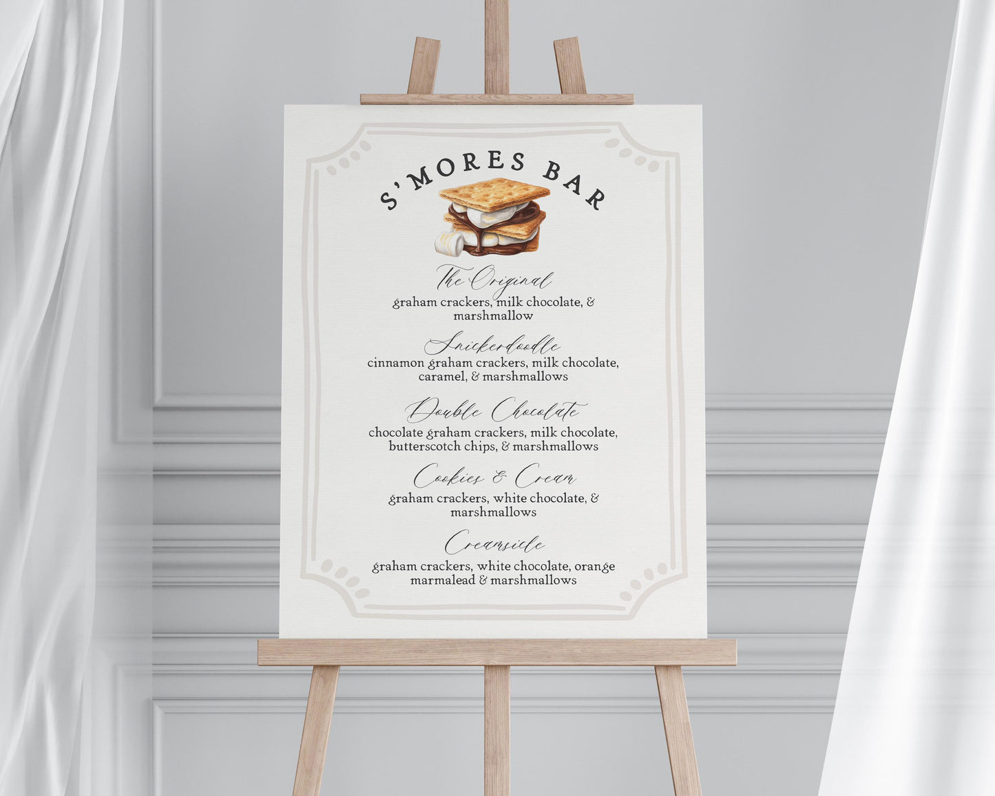 S'more Fall Bonfire Baby Shower Bundle Printable Template, Smore to Love Baby Sprinkle for Gender Neutral Backyard Baby Shower WP1012