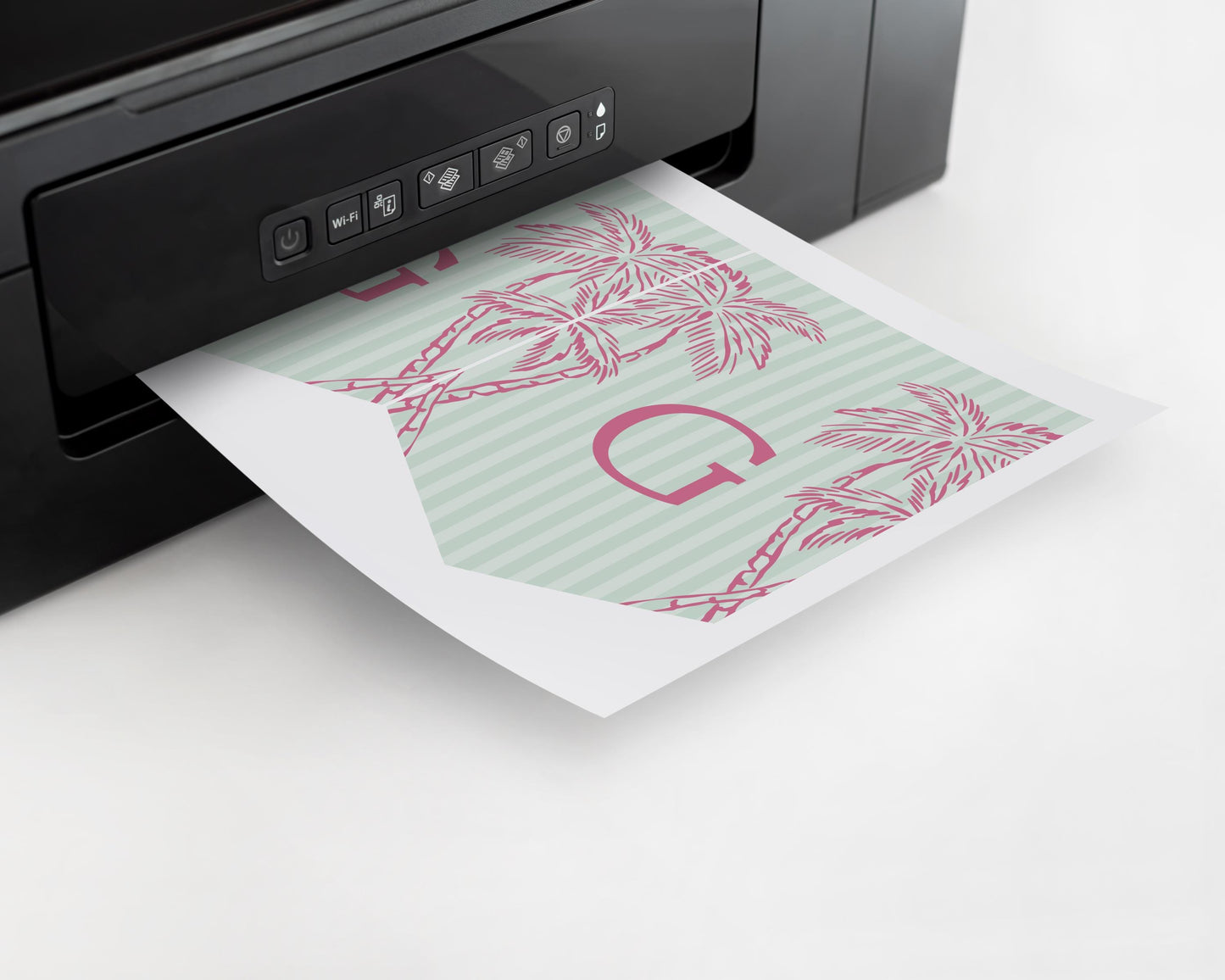 Green Palm Springs Bridal Shower Banner Template, Vintage Palm Tree Beach Cabana Bridal Brunch, Retro Bachelorette Pastel Pool Party WP1047