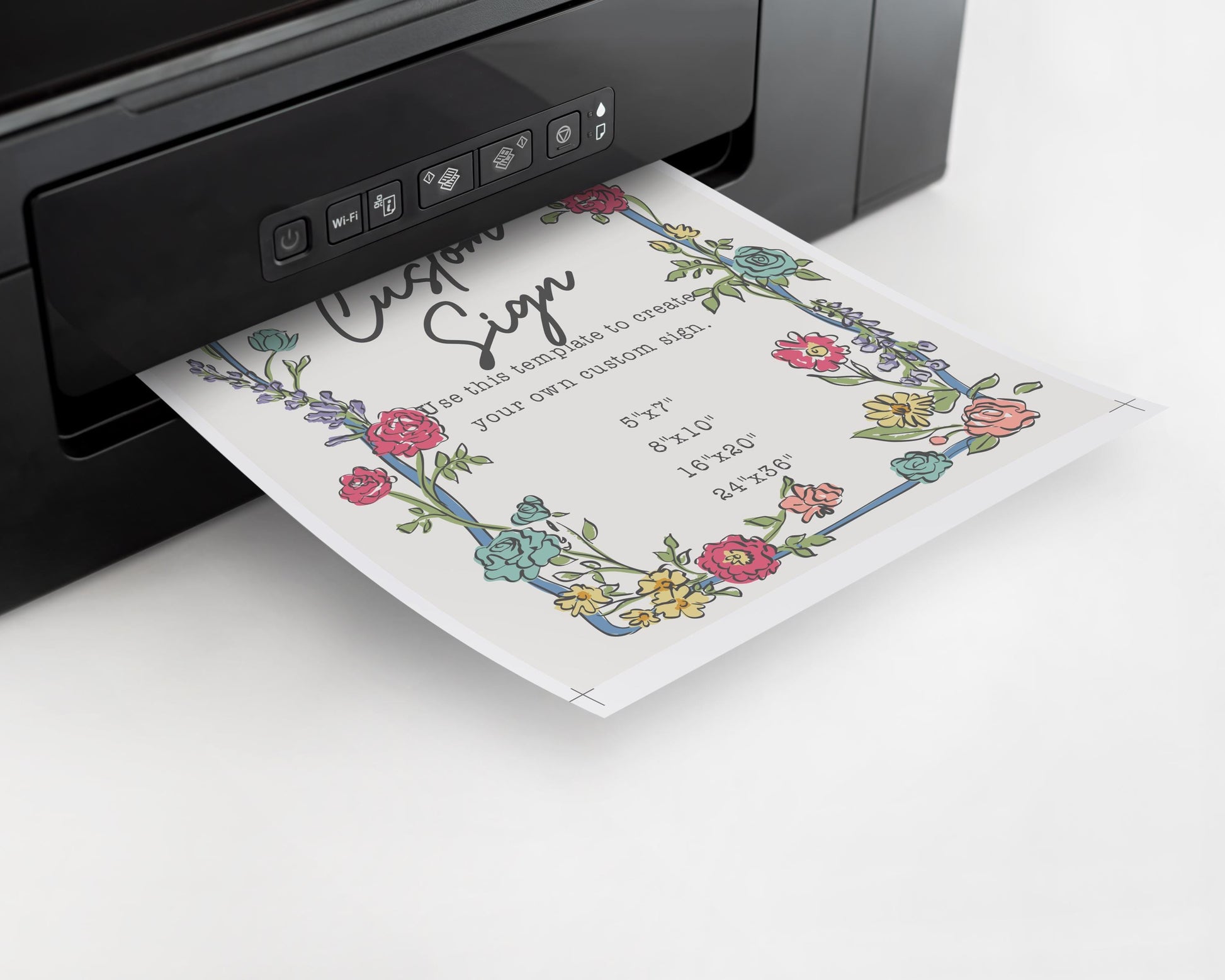 Summer Garden Party Custom Sign, Bright Floral Baby Shower for Girl, Wildflower Bridal Shower for Summer Bouquet Wedding Decor WP1058