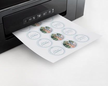 Blue Coquette Bow Bridal Shower Cupcake Toppers Template, Pastel Something Blue Before I Do Bridal Brunch, Tying The Knot Bows WP1061