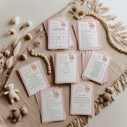 Ice Cream Sundae Bridal Shower Games Set Template, She’s Been Scooped Up Bridal Brunch, Pastel Sprinkle Engagement Party WP1073