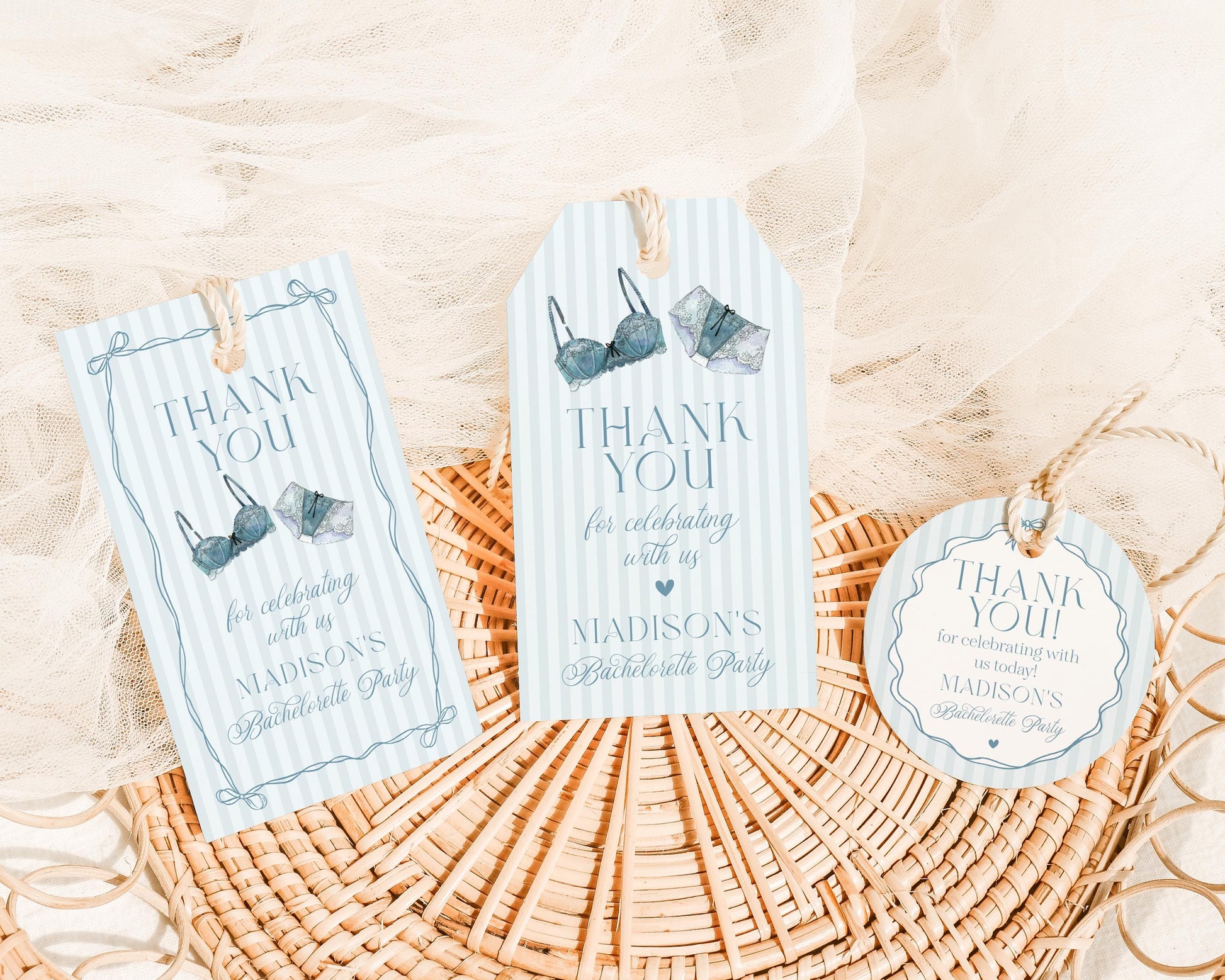 Blue Lingerie Bachelorette Bundle Template, Something Blue Lace Panty Party Lingerie Shower, Oh la la French Bridal Shower WP1075