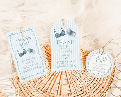 Blue Lingerie Bachelorette Bundle Template, Something Blue Lace Panty Party Lingerie Shower, Oh la la French Bridal Shower WP1075