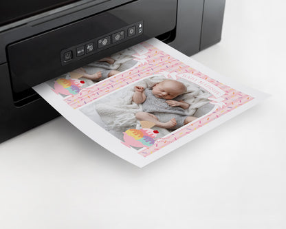 Ice Cream Sundae 1st Birthday Milestone Banner Template, Sweet One First Birthday, Pastel Sprinkles Party Decor WP1073