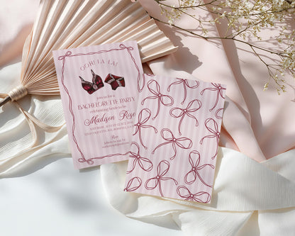 Black Lingerie Bachelorette Party Invitation Template, Lace Panty Party Lingerie Shower, Oh la la French Bridal Shower, Spoil Her WP1076