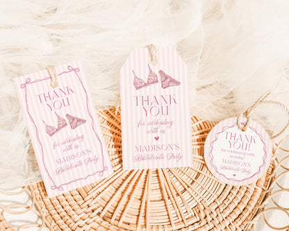 Pink Lingerie Bachelorette Bundle Template, Blush Pink Panty Party Lingerie Shower, Oh la la Lace Spoil Her Bridal Shower WP1078