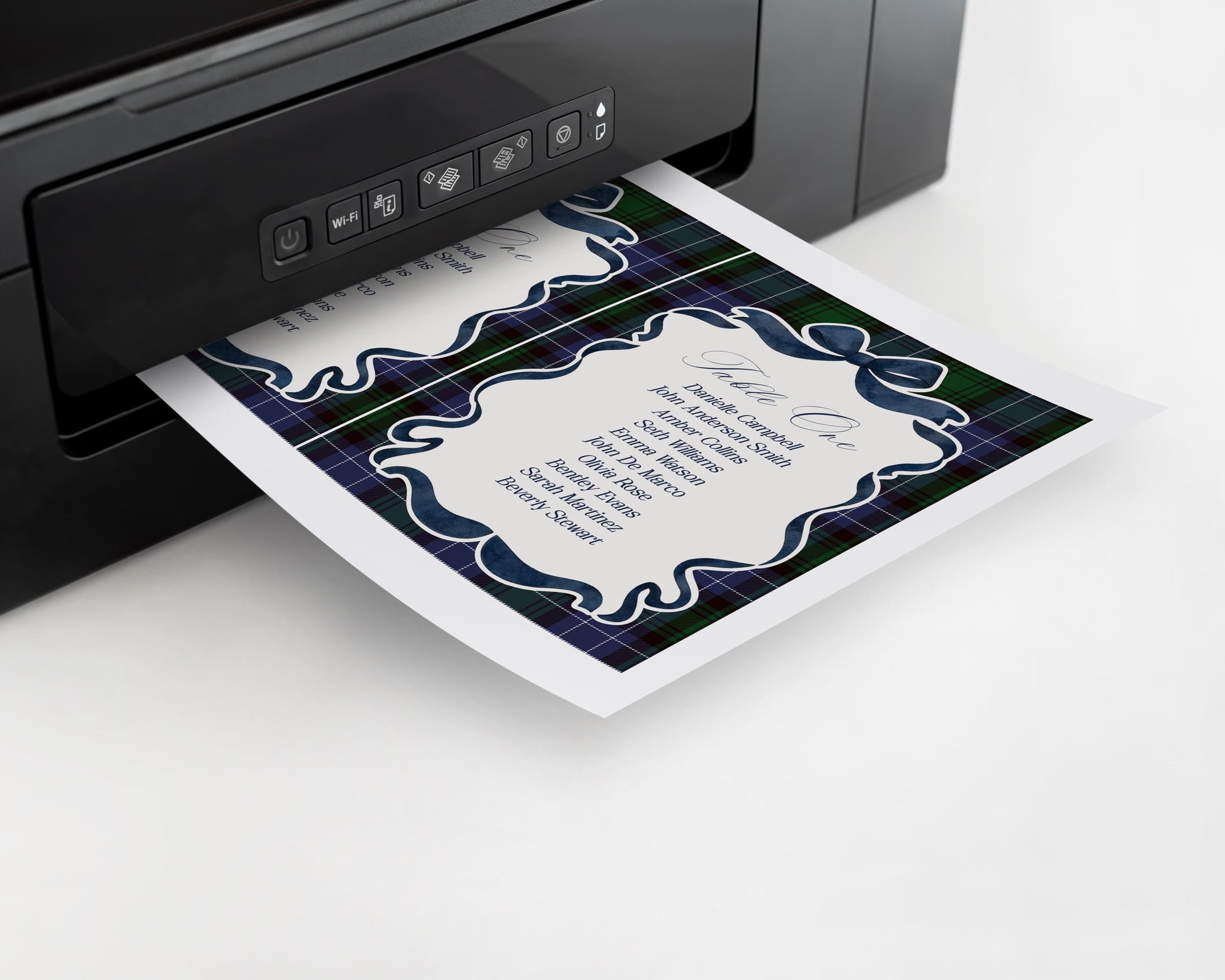 Preppy Girl Bear Seating Chart Poster Template, We Can Bearly Wait Old Money Baby Shower, Beary 1st Birthday Plaid Coquette Bow WP1080