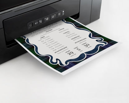 Preppy Bear Girl First Year Milestone Sign Printable Template, Beary First Birthday Decor, Old Money Party, Tartan Plaid Coquette Bow WP1080