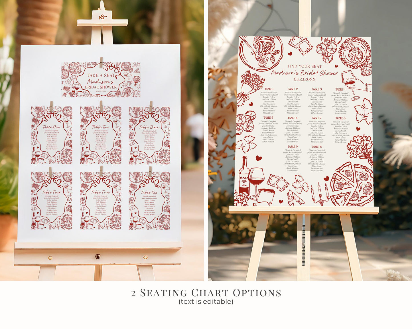 Red Pasta Birthday Bundle Printable Template, Holy Cannoli Birthday Party, Italian Theme Dinner Party Decor WP1085