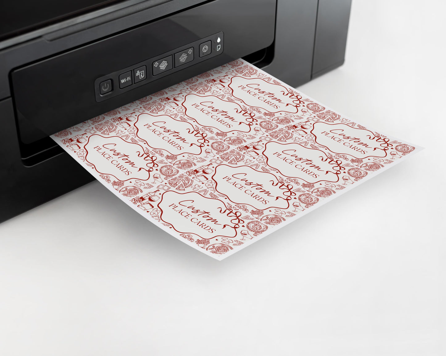 Red Pasta Place Cards Printable Template, Special Delivery Baby Shower, That’s Amore Bridal Shower, Italian Theme Birthday Party WP1085