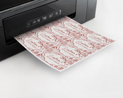 Red Pasta Place Cards Printable Template, Special Delivery Baby Shower, That’s Amore Bridal Shower, Italian Theme Birthday Party WP1085