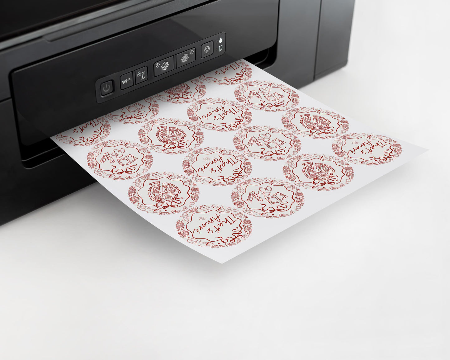 Red Pasta Cupcake Toppers Printable Template, Special Delivery Baby Shower, That’s Amore Bridal Shower, Italian Theme Birthday Party WP1085