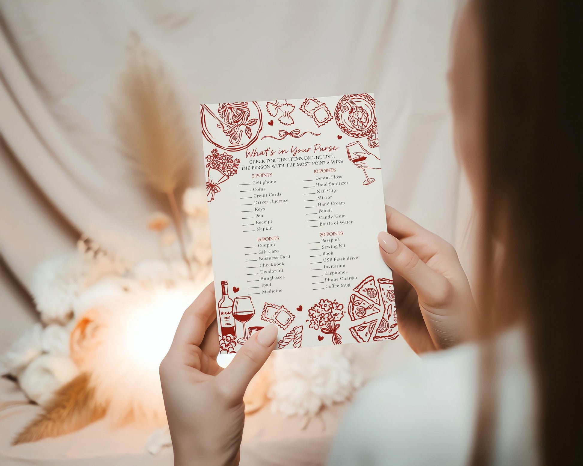 Red Pasta Baby Shower Games Set Printable Template, Special Delivery Ciao Baby Sprinkle, Italian Pasta and Pacifiers WP1085