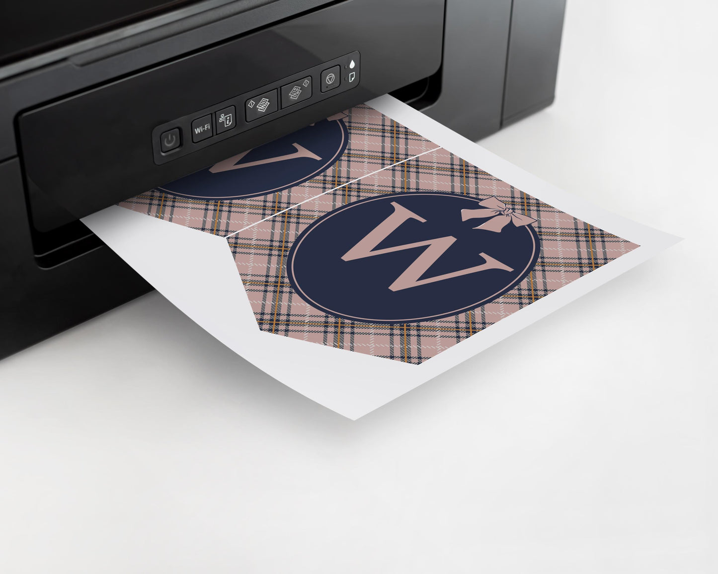 Classic Rocking Horse Baby Shower Banner Template, Pink Tartan Plaid Baby Sprinkle, Old Money Style Brunch with Mom to Be WP1088