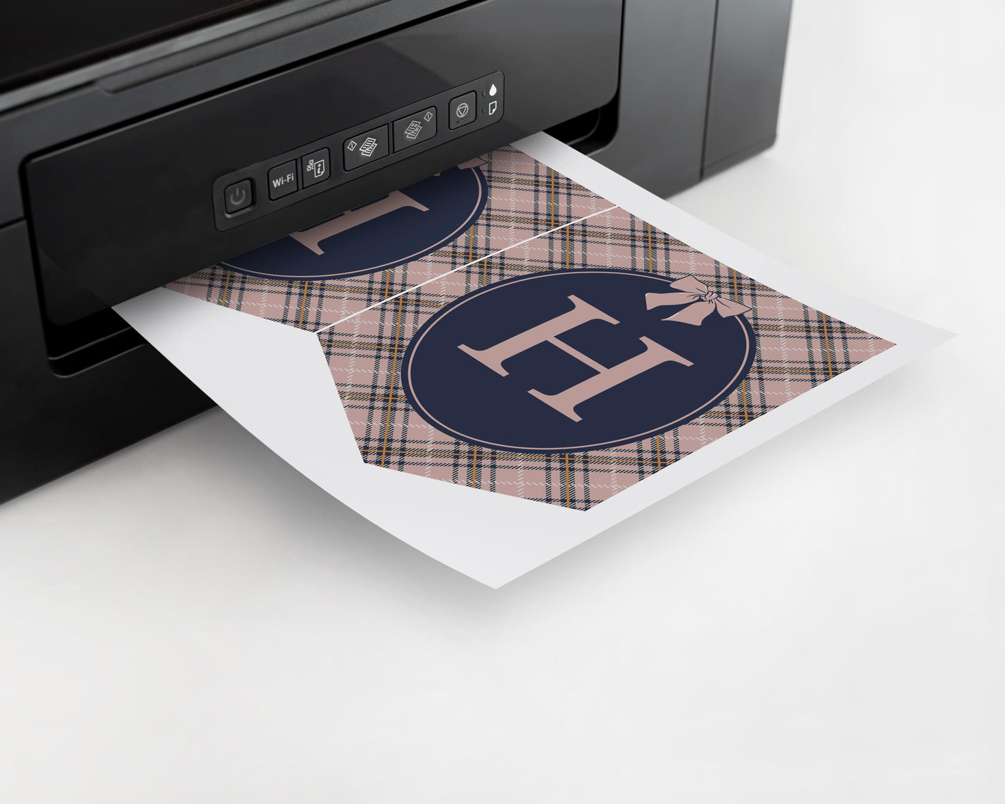 Classic Rocking Horse Birthday Banner Template, Pink Tartan Plaid First Birthday Party, Old Money Timeless Bday Celebration WP1088