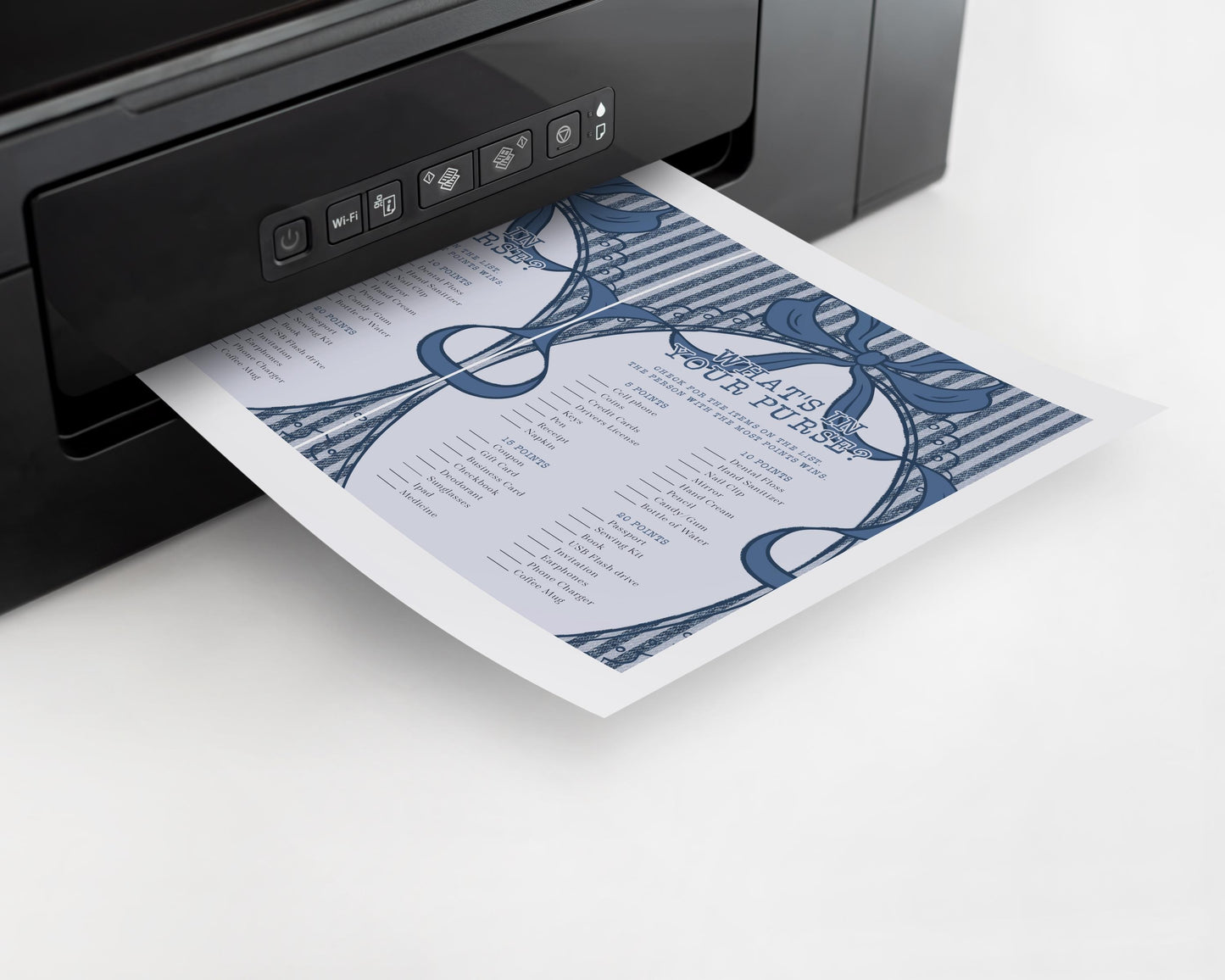 Blue Jean Baby Shower Games Printable Template, Denim Baby Sprinkle, Americana Brunch with Mom to Be WP1089