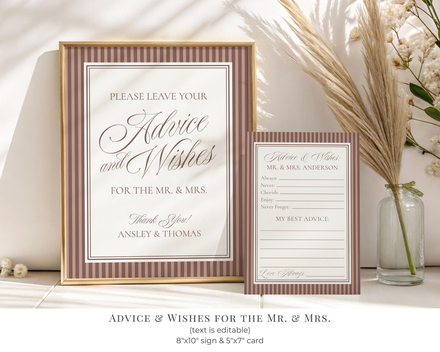 Espresso Martini Striped Rehearsal Dinner Template Bundle, Old Money Love is Brewing Night Before Dinner, Modern Vintage Coffee Cafe WP1091