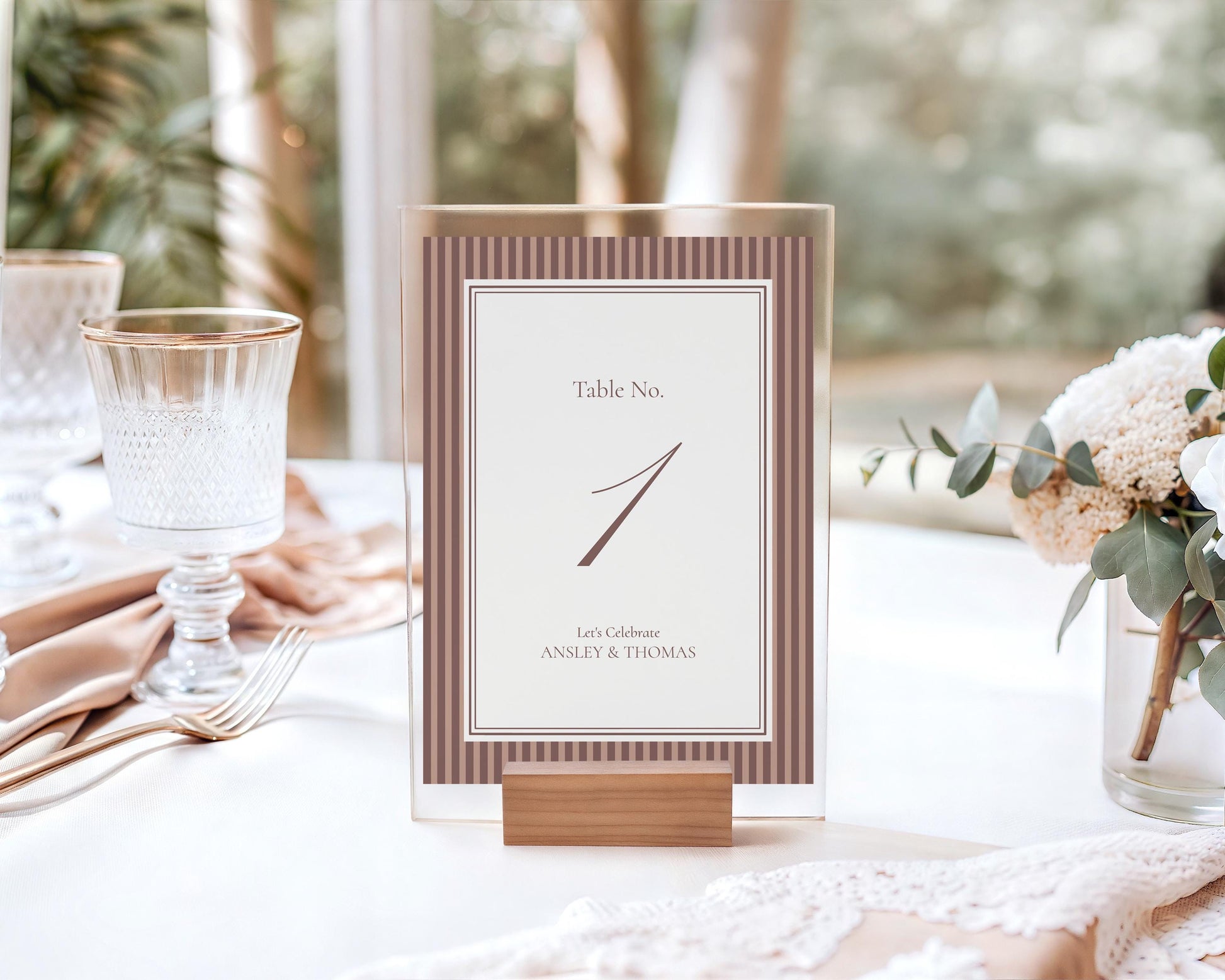 Espresso Martini Striped Table Numbers Template, Old Money Bridal Shower, The Night Before Rehearsal Dinner, Modern Vintage Wedding WP1091