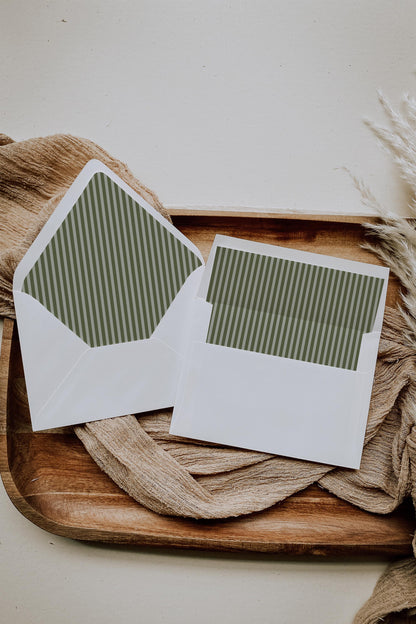 Martini Striped Baby Shower Invitation Printable Template, Olive Green Theme Baby Sprinkle, A Tini Little One Brunch with Mom to Be WP1092