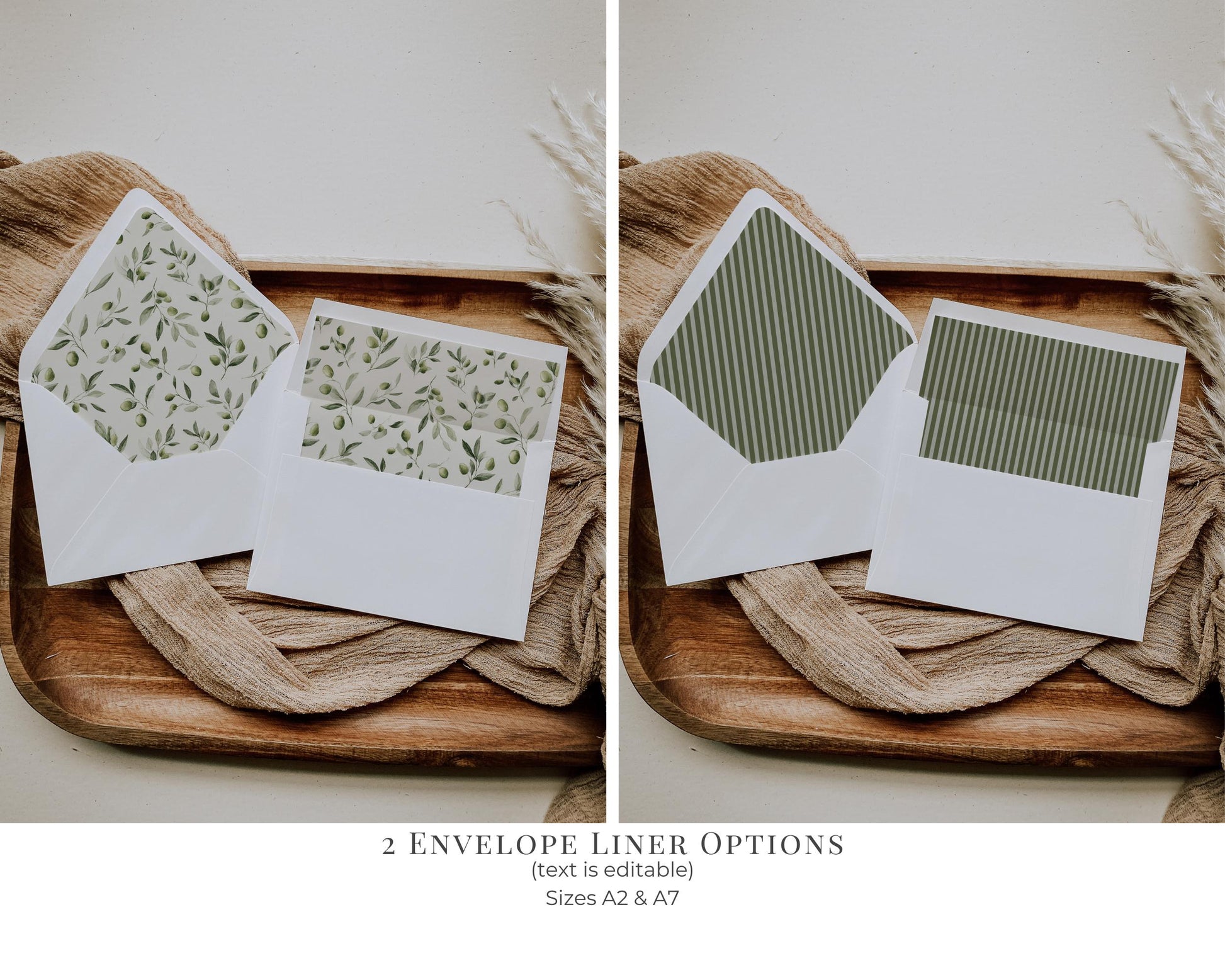 Martini Striped Save the Date Template, Olive Green Old Money Wedding Engagement Announcement, Modern Vintage Wedding WP1092