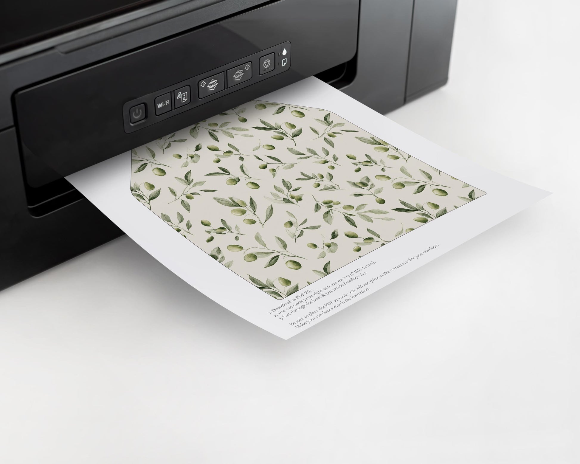 Martini Olive Pattern Envelope Liner Template, Old Money Bridal Shower, Olive Green Wedding, Modern Vintage Night Before Rehearsal WP1092