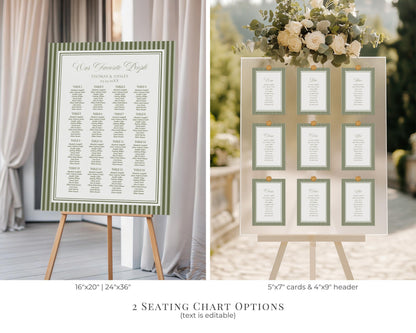 Martini Striped Baby Shower Bundle Printable Template, Olive Green Theme Baby Sprinkle, A Tini Little One Brunch with Mom to Be WP1092