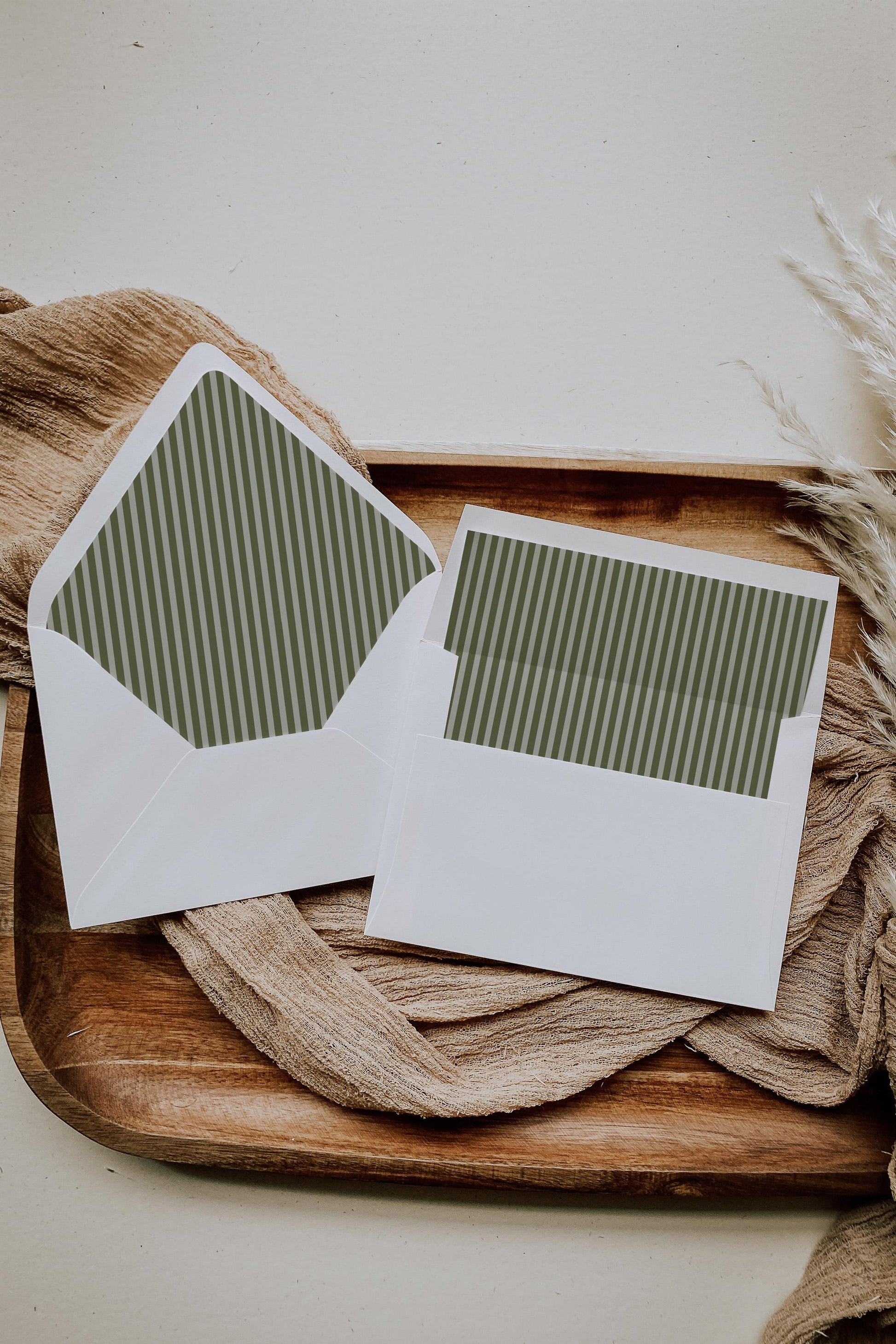 Martini Striped Bridal Shower Invitation Template, Olive Green Old Money Tini Bit Closer Bridal Brunch, Modern Vintage Brunch WP1092