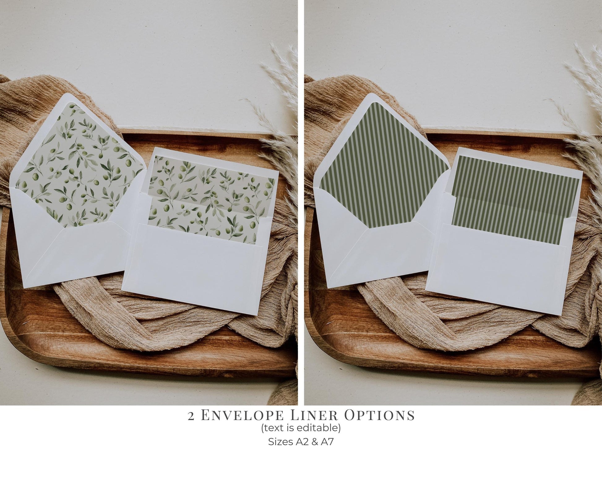 Martini Striped Envelope Liner Template, Old Money Bridal Shower, Olive Green Wedding, Modern Vintage Night Before Rehearsal Dinner WP1092