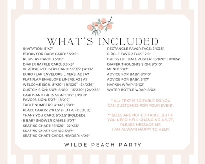 Wine Striped Baby Shower Bundle Printable Template, Burgundy Theme Baby Sprinkle, Sip Sip Hooray Brunch with Mom to Be WP1093